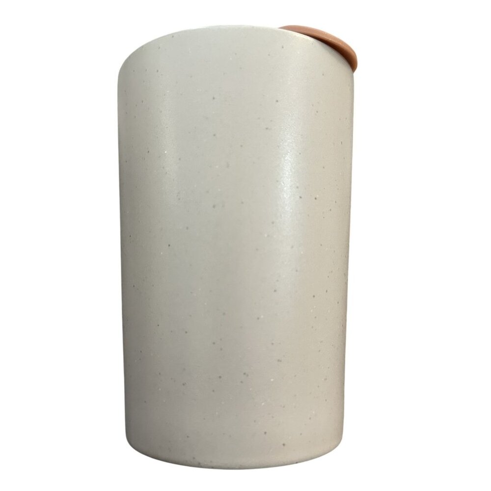 Coffee Mug with Lid Microwave Safe Ceramic Stoneware Pink